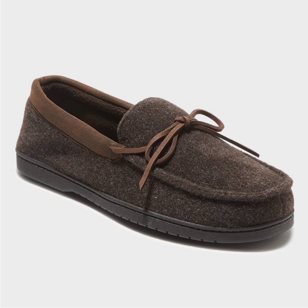 NWT Men's Jacoby Brown Moccasin Slippers